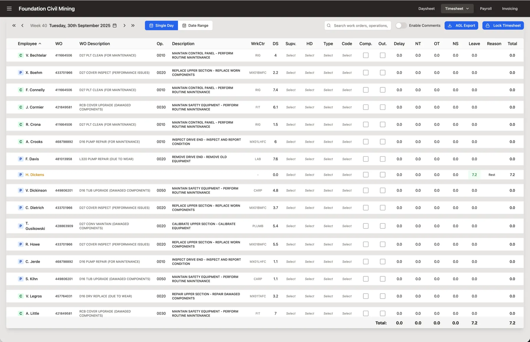 FCM Timesheet System — screenshot 3