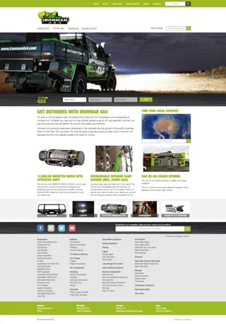 Ironman 4×4 Website and CMS