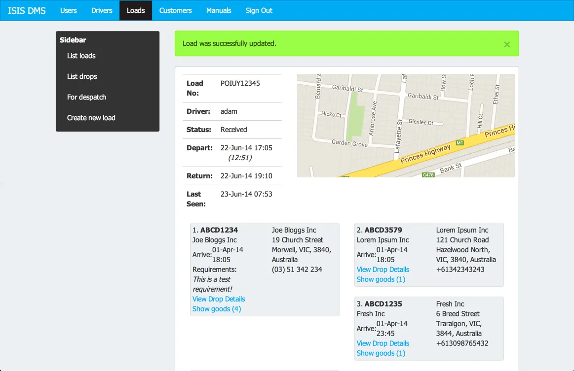 ISIS DMS - Delivery Management System — screenshot 3
