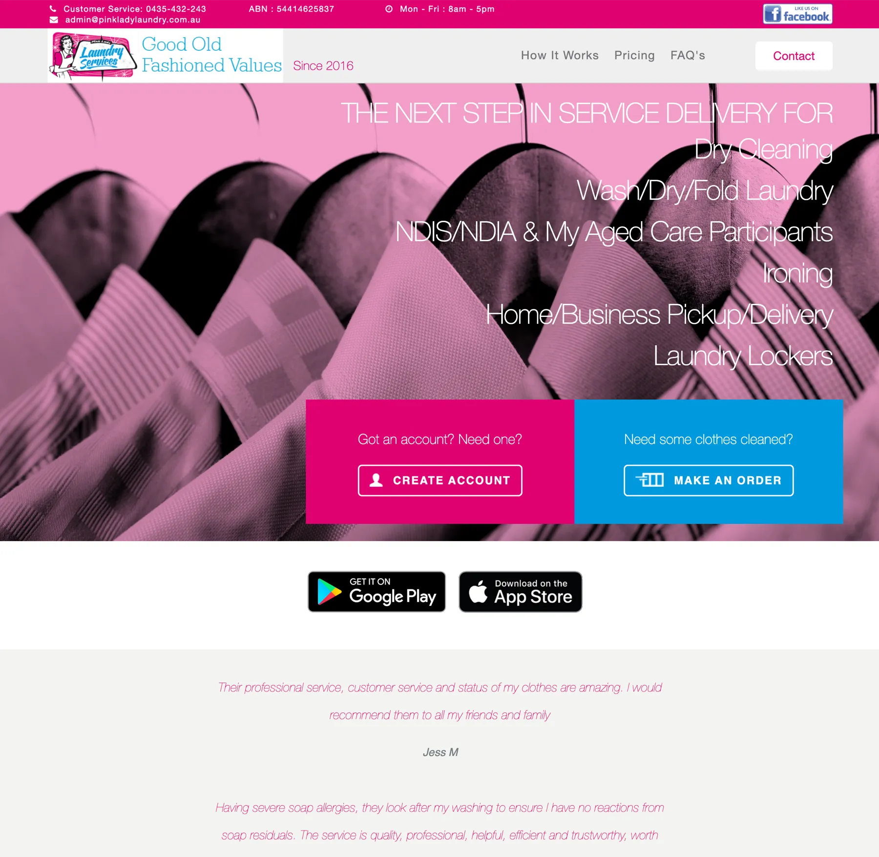 Pink Lady Laundry